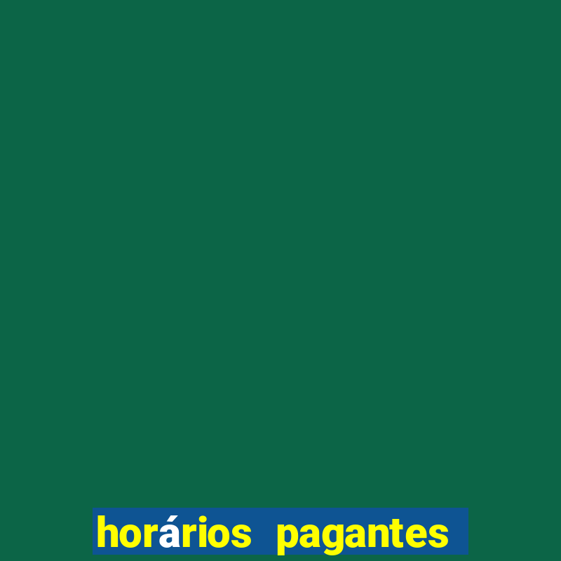 horários pagantes pg soft