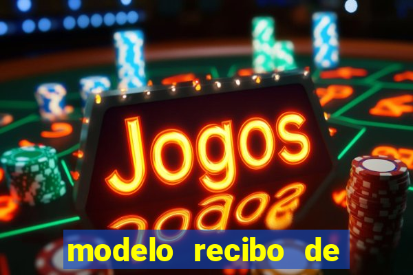 modelo recibo de pagamento autonomo