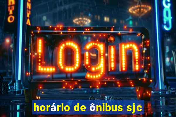 horário de ônibus sjc