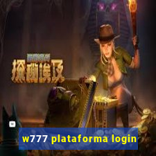 w777 plataforma login