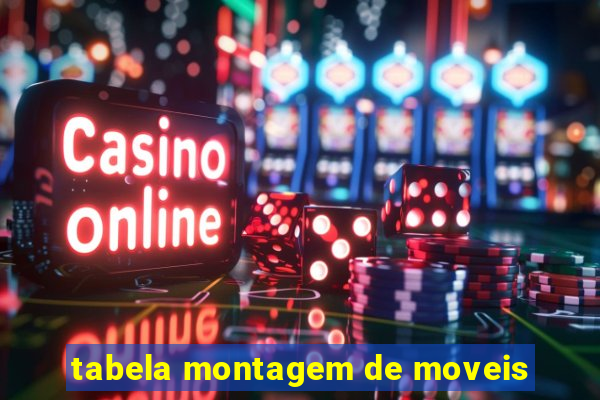 tabela montagem de moveis